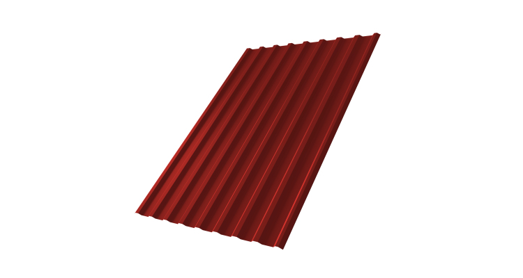 Профнастил С20R 0,5 Satin RAL 3011 коричнево-красный
