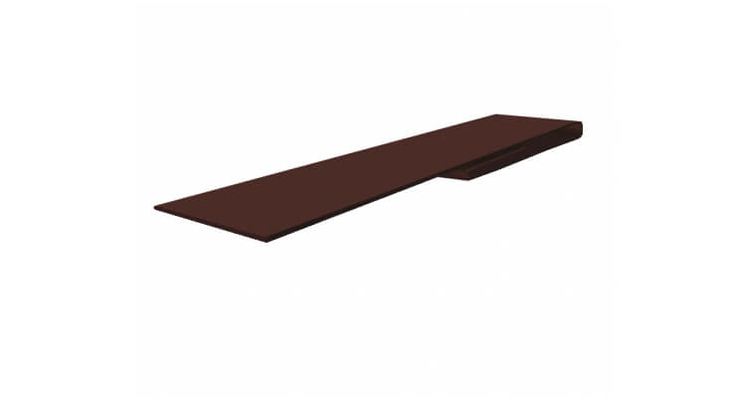 Планка финишная 46х25 GreenCoat Pural Matt RR 887 шоколадно-коричневый