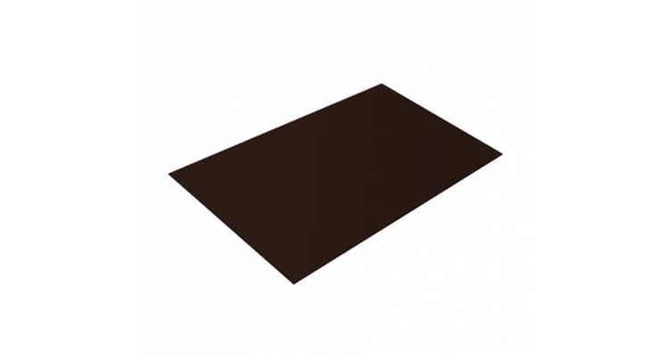 Плоский лист 0,45 Drap с пленкой RAL 8017 шоколад
