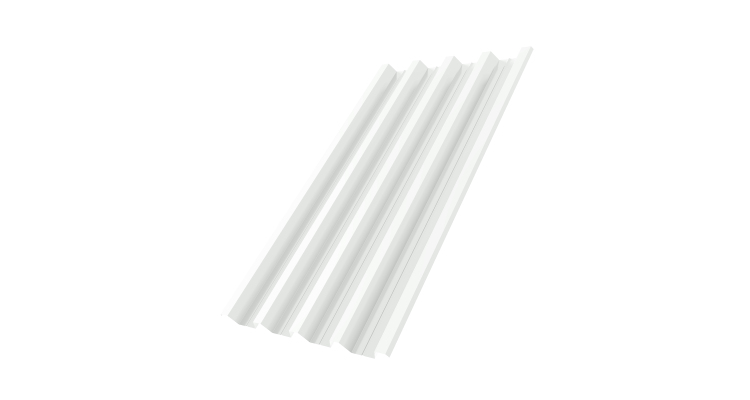 Профнастил Н60 R 0.7 PE RAL 9003 сигнальный белый