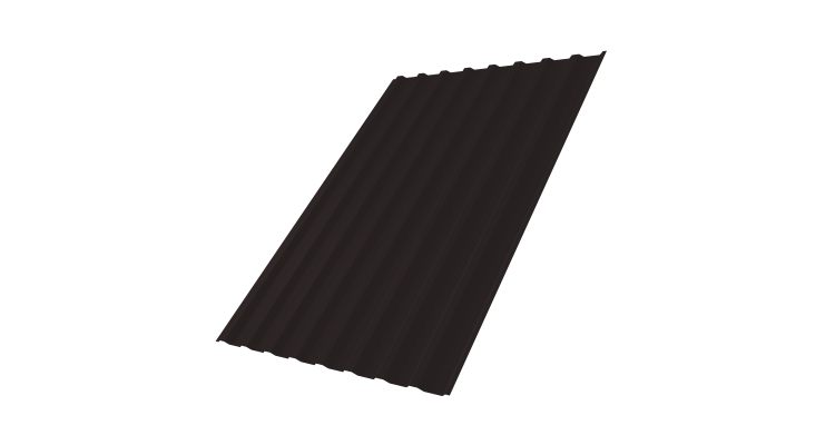 Профнастил С20В 0,5 Satin Мatt RAL 9005 черный