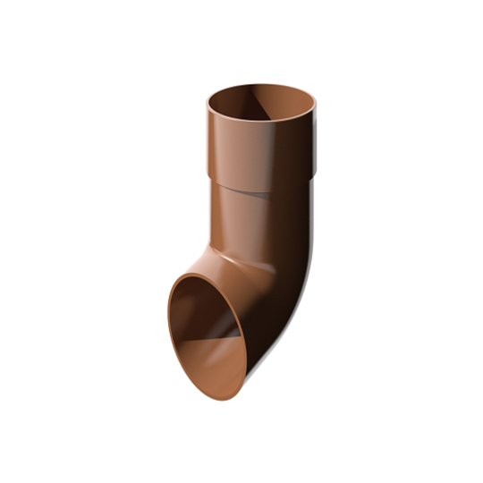 Слив трубы Технониколь ПВХ 125/82 мм, коричневый