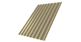 Профнастил С20 R 0,4 PE RAL 1014 слоновая кость