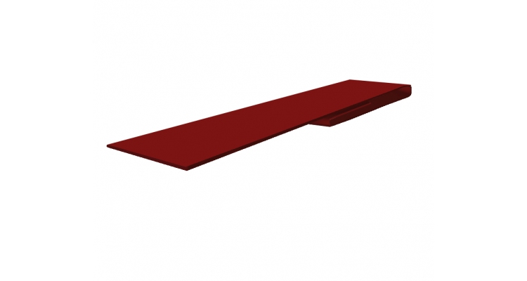 Планка финишная 46х25 Satin с пленкой RAL 3011 коричнево-красный