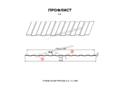 Профнастил С-8x1150-B (С полимерным покрытием 01 RAL 3005 0,4мм)