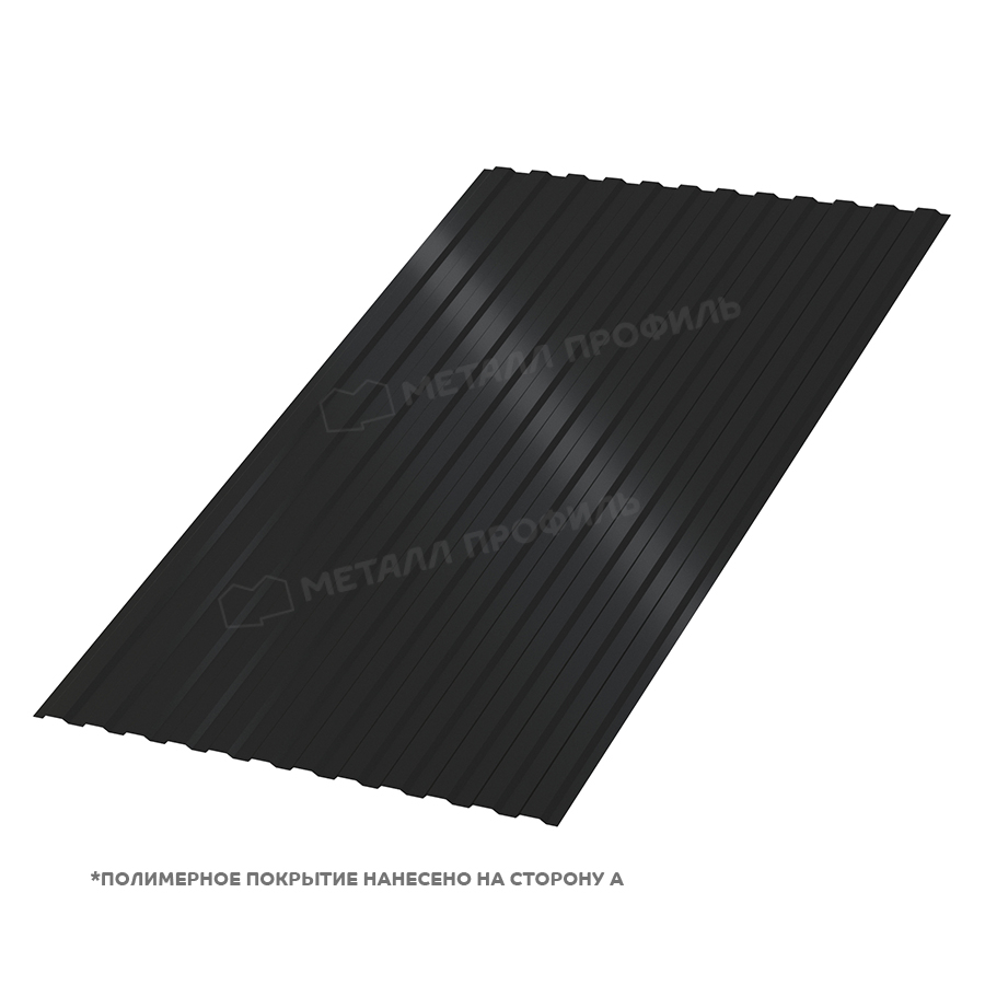 Профнастил МП10 x 1100 A PURMAN 20 RAL 9005 0,5мм