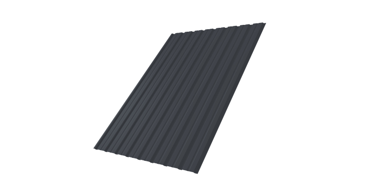 Профнастил С10В 0.4 PE RAL 7024 мокрый асфальт