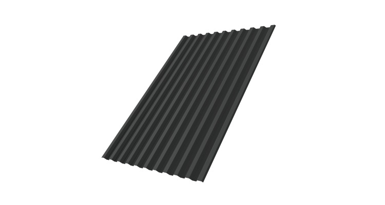 Профнастил С21R 0,5 Satin Matt RAL 7016 антрацитово-серый