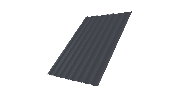 Профнастил С20B 0,45 Drap TR lite RAL 7024 мокрый асфальт