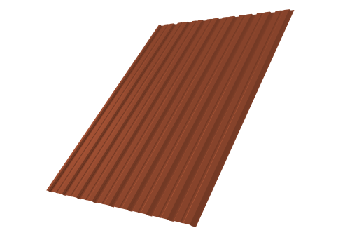 Профнастил С10B 0.5 Satin Matt TX RAL 8004 терракота