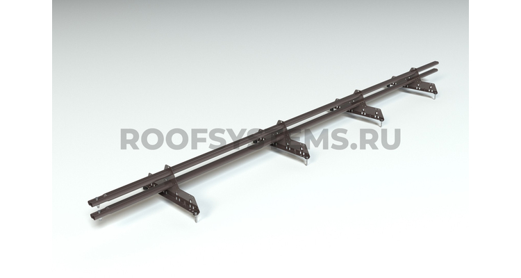 Снегозадержатель PRESTIGE ZN 45*25 овальный 3,0м NEXT RAL 8019 (серо-коричневый)